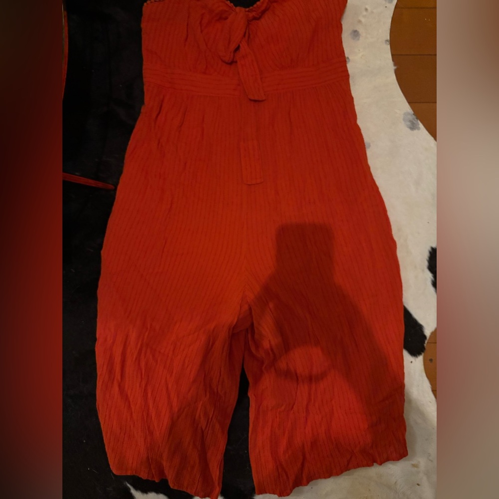 Maeve by Anthropologie red sweet heart romper